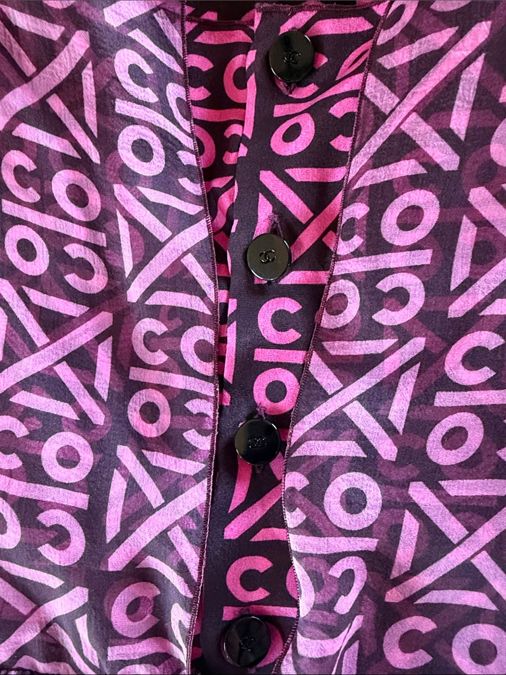 Chanel Vintage Silk Sleeveless Top - Picture 3 of 12